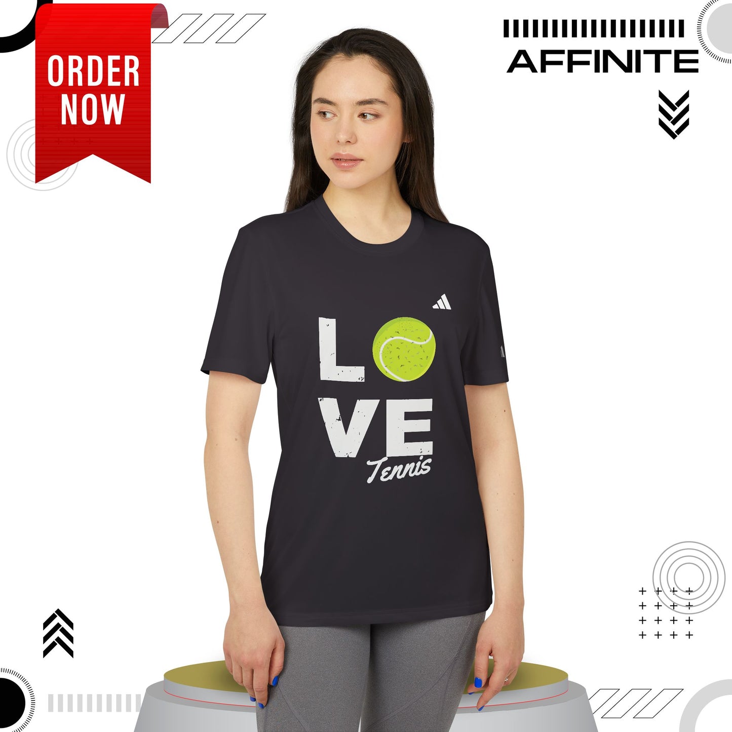 T-Shirt Love Tennis Unisex Sport T-shirt, Athletic Tee, Gift for Tennis Lovers, Tennis Apparel, Sportswear, Fitness Clothing by Adidas