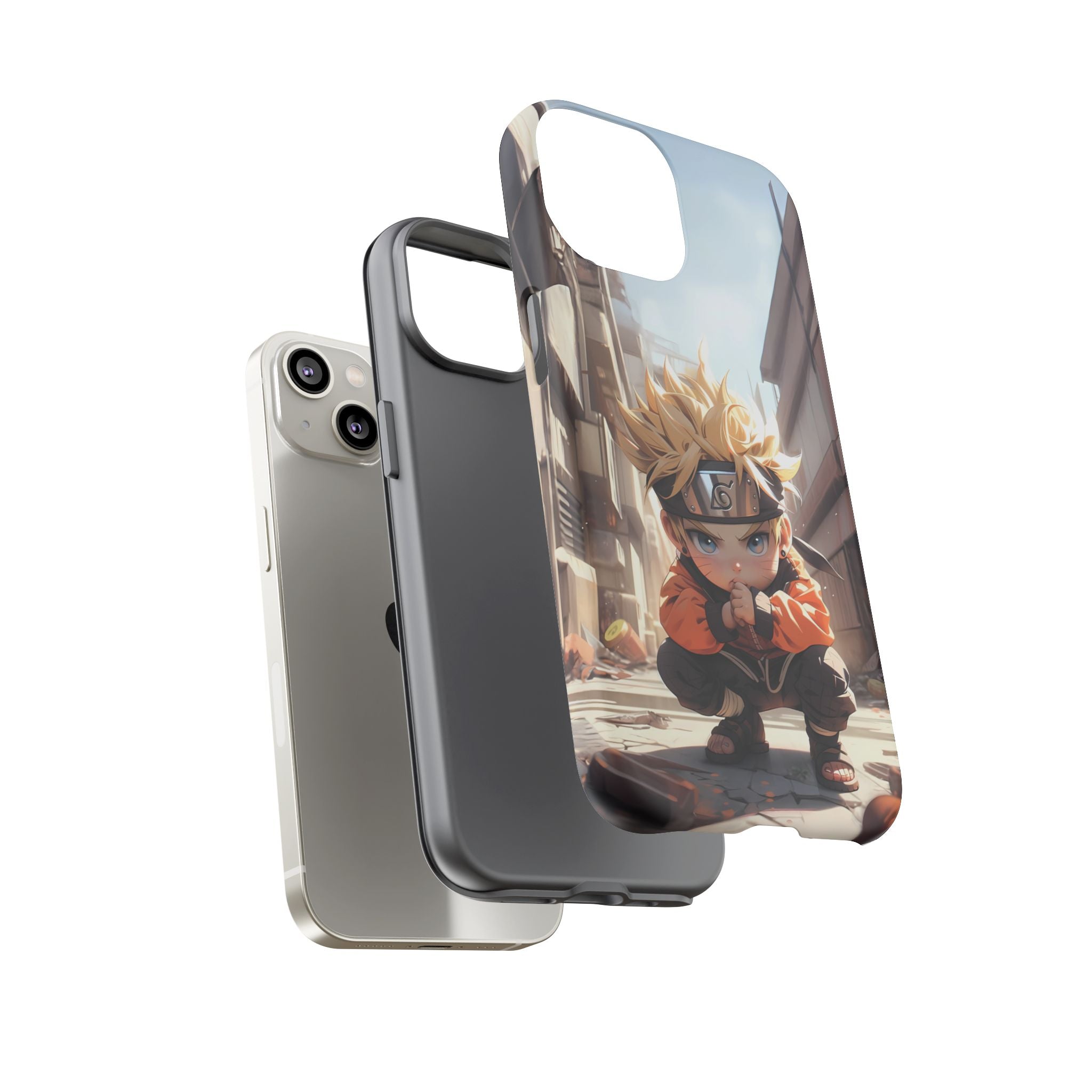 Chibi Naruto Tough Phone Case – Anime Protective Case for iPhone & Samsung, UV Resistant, Durable & Stylish