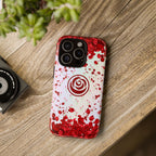 Tough Cases - Red Blossom Elegance Themed Phone Protection for iPhone, Samsung, and Google Pixel (Matte/Glossy)