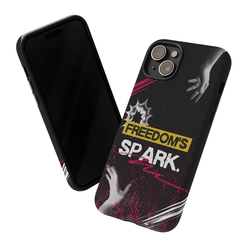 Tough Cases - Freedom's Spark Motivationsl Themed Phone Protection for iPhone, Samsung, and Google Pixel (Matte/Glossy)