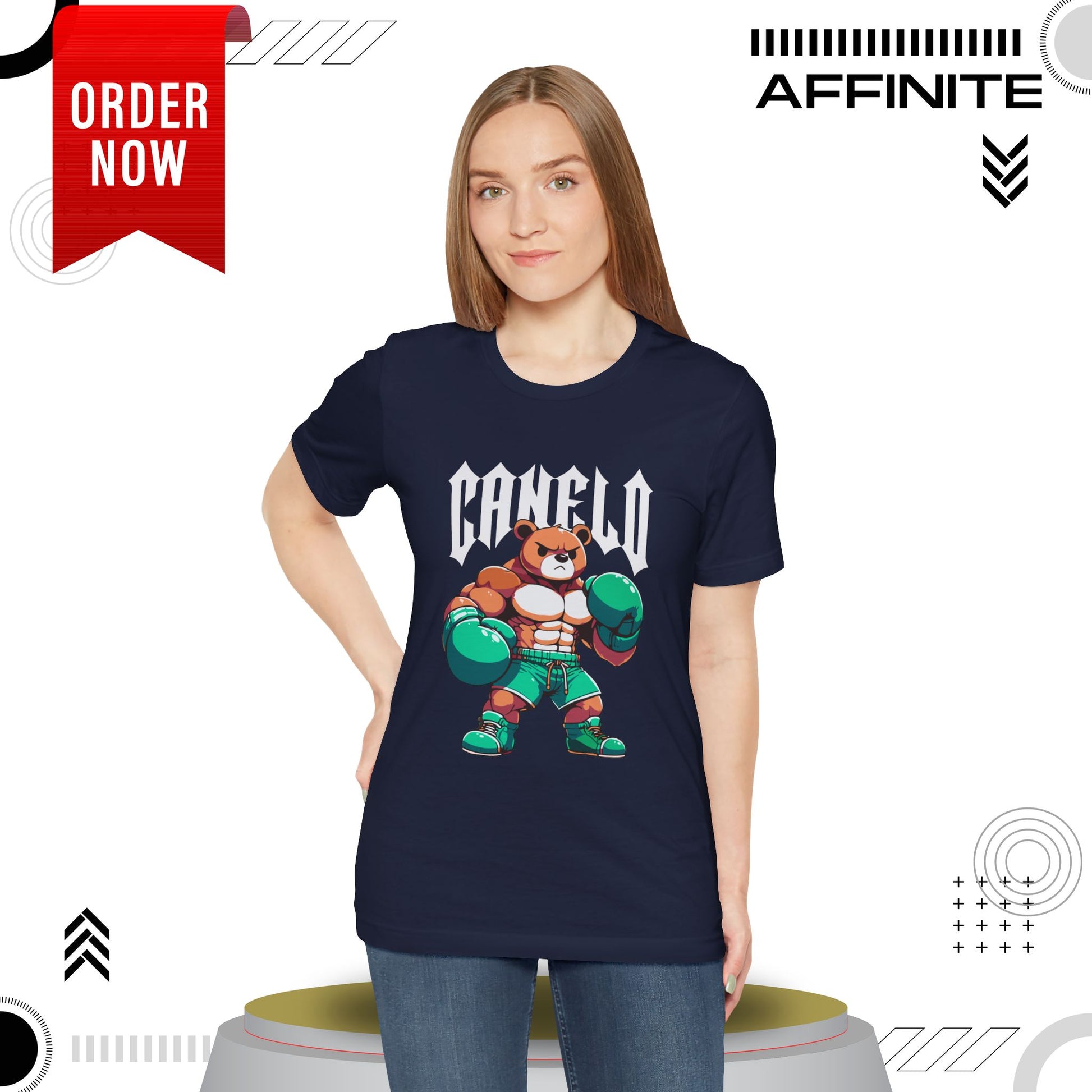 T-Shirt Boxing Bear T-Shirt - Unisex Jersey Short Sleeve Tee Inspired by Canelo