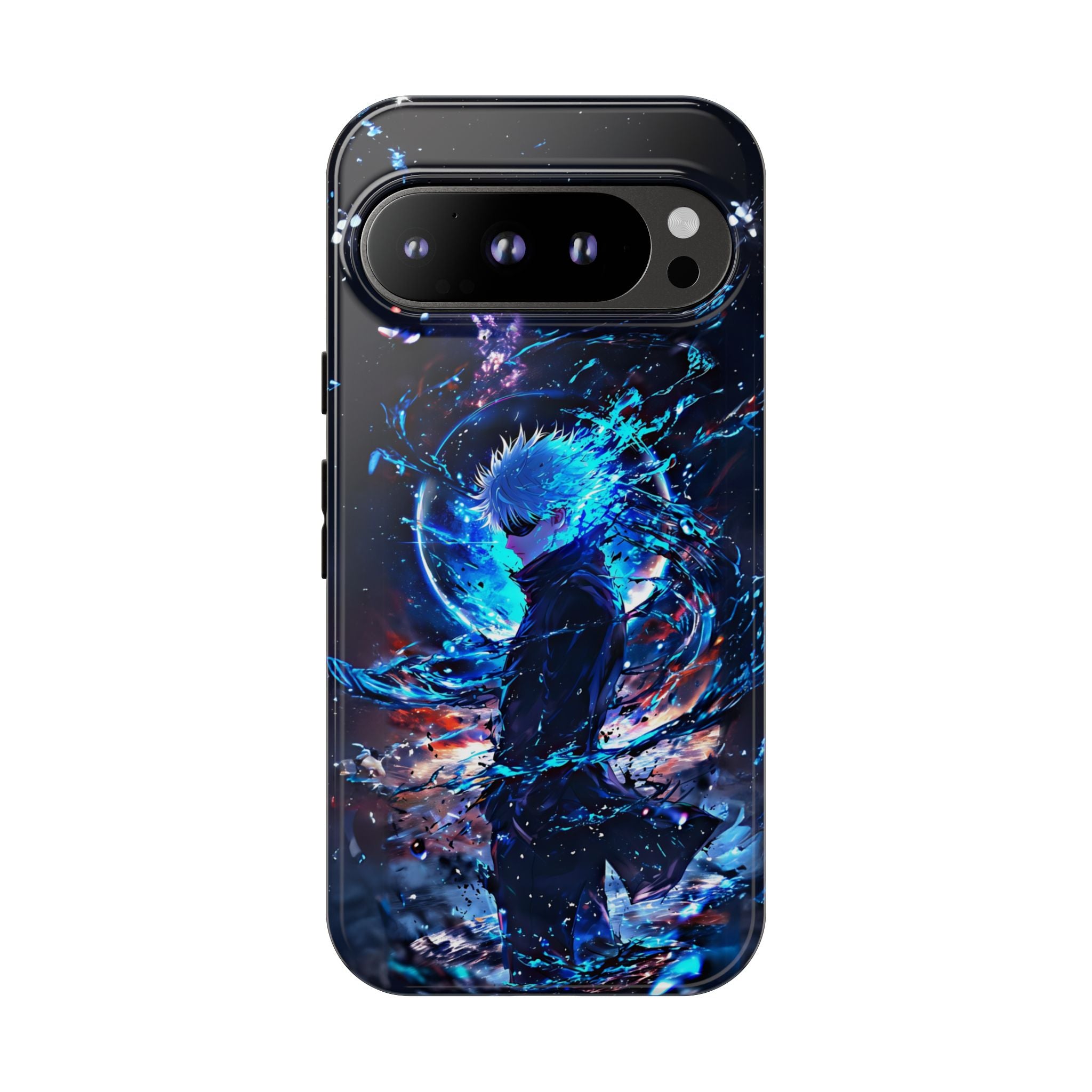 Anime Tough Phone Case – Gojou Satoru Design for iPhone, Samsung, and Google Pixel
