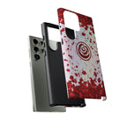 Tough Cases - Red Blossom Elegance Themed Phone Protection for iPhone, Samsung, and Google Pixel (Matte/Glossy)