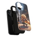 Chibi Zenitsu Lightning Tough Phone Case – Anime Protective Case for iPhone & Samsung, UV Resistant, Durable & Stylish