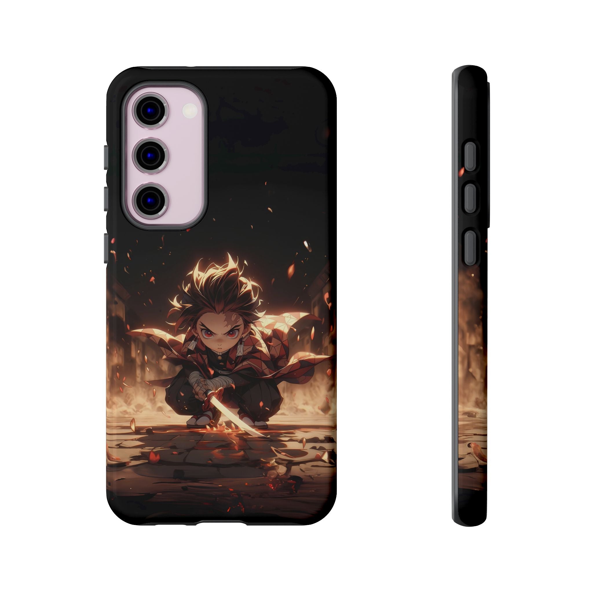 Tough Phone Case – Chibi Tanjiro Kamado Anime Protective Case for iPhone & Samsung