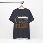 T-Shirt Unisex T Shirt - Athletic Staten Island Tee | Casual Comfort Fit | Affinite Heather Midnight Navy