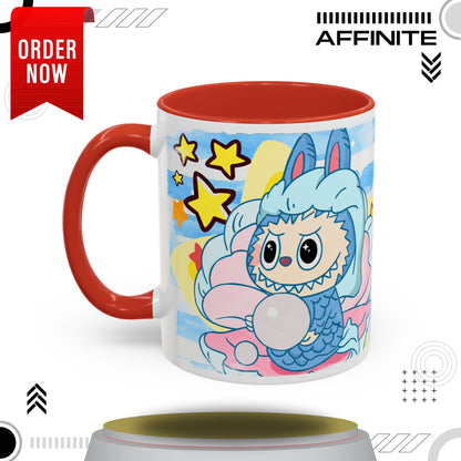 Mug Lazy Yoga Accent Coffee Mug - Cute Animal Design 11oz & 15oz 11oz Red