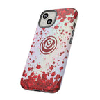 Tough Cases - Red Blossom Elegance Themed Phone Protection for iPhone, Samsung, and Google Pixel (Matte/Glossy)