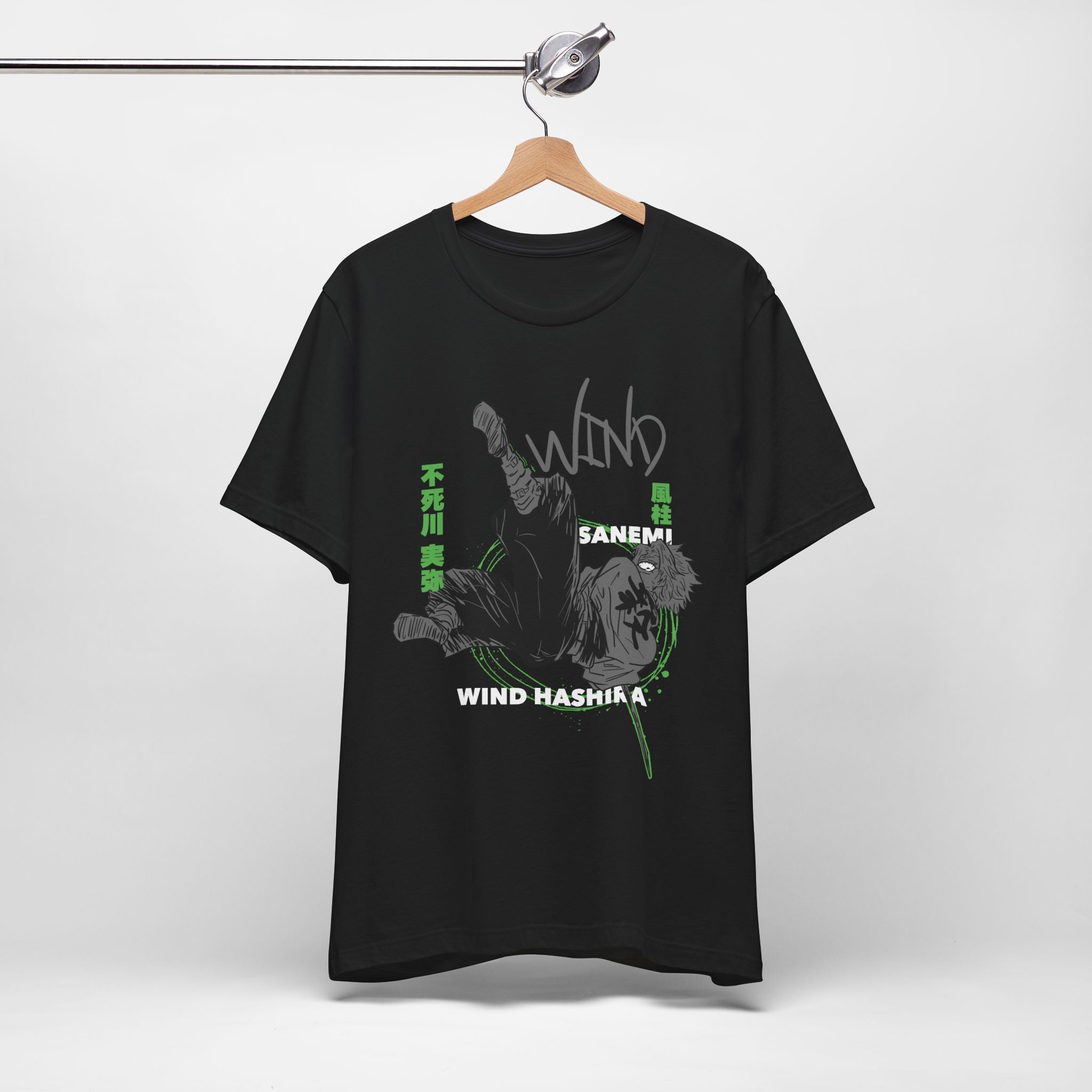 Unisex Anime Graphic Tee | Sanemi Wind Hashira Shirt, Cool Gift for Fans, Casual Wear, Comfortable Streetwear, Demon Slayer Merch