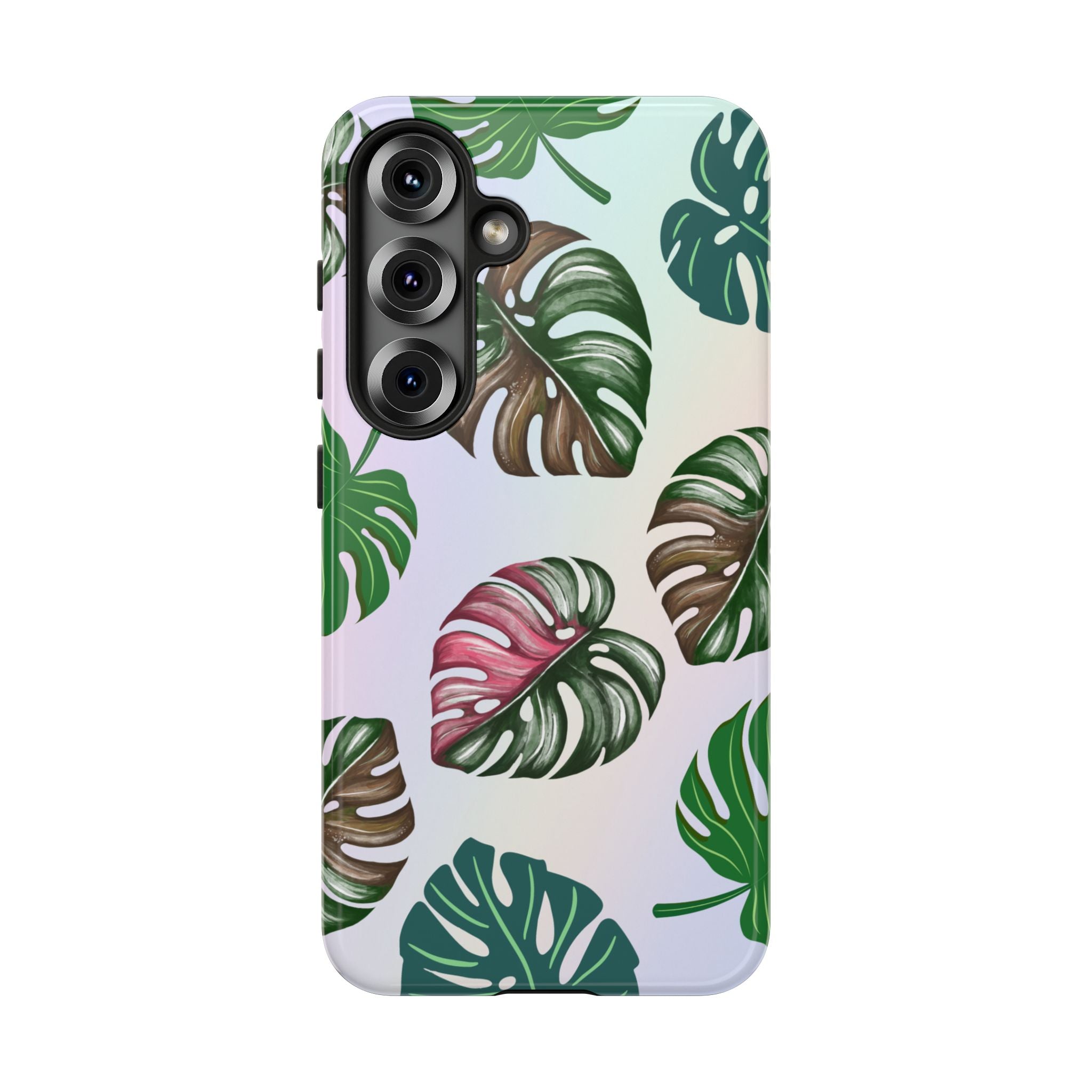 Tough Cases - Monstera Leaf Themed Phone Protection for iPhone, Samsung, and Google Pixel (Matte/Glossy)