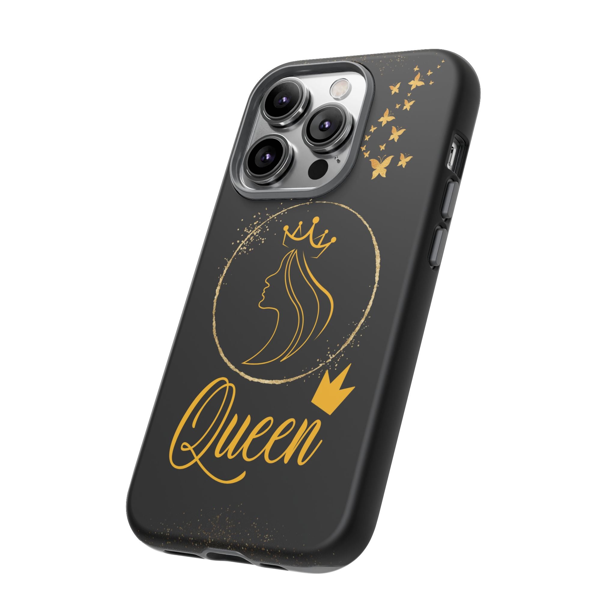 Tough Case Queen Phone Case – Matte & Glossy Crown Design for iPhone, Samsung & Pixel
