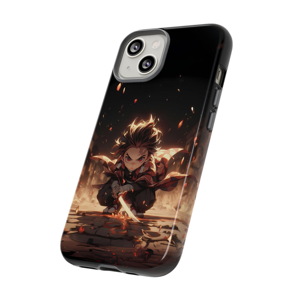 Tough Phone Case – Chibi Tanjiro Kamado Anime Protective Case for iPhone & Samsung