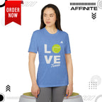 T-Shirt Love Tennis Unisex Sport T-shirt, Athletic Tee, Gift for Tennis Lovers, Tennis Apparel, Sportswear, Fitness Clothing by Adidas