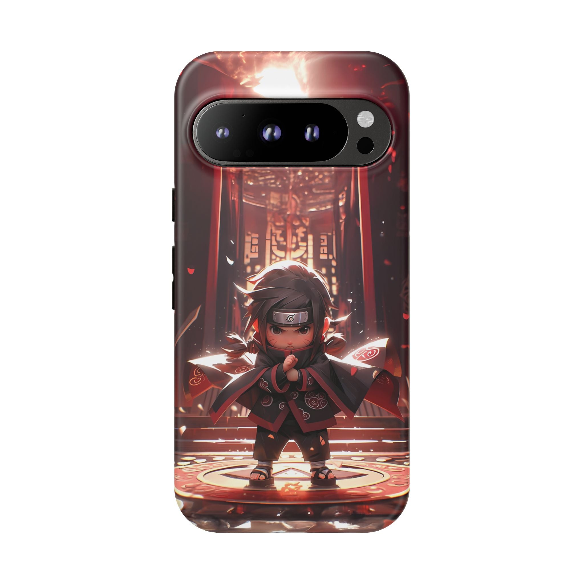 Chibi Itachi Tough Phone Case – Anime Protective Case for iPhone & Samsung, UV Resistant, Durable & Stylish