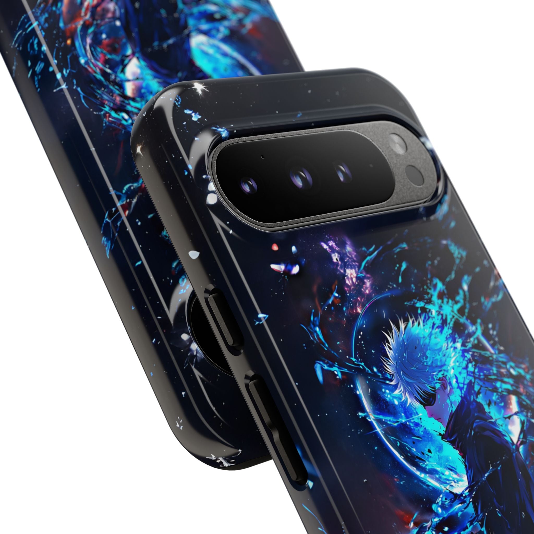 Anime Tough Phone Case – Gojou Satoru Design for iPhone, Samsung, and Google Pixel