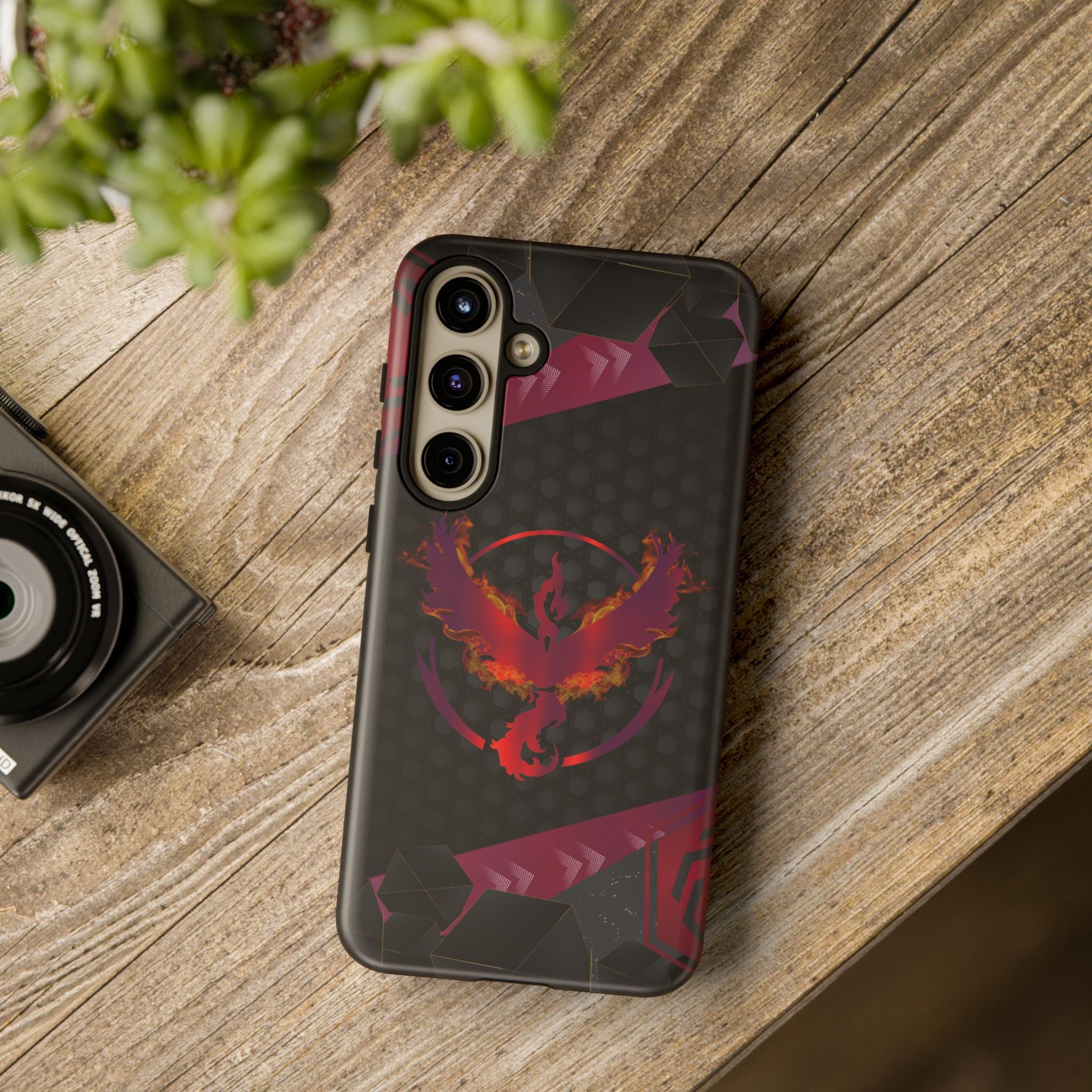 Pokémon Phone Case – Team Valor Tough & Rugged Dual-Layer Protection for iPhone, Samsung, Pixel | Wireless Charging Ready