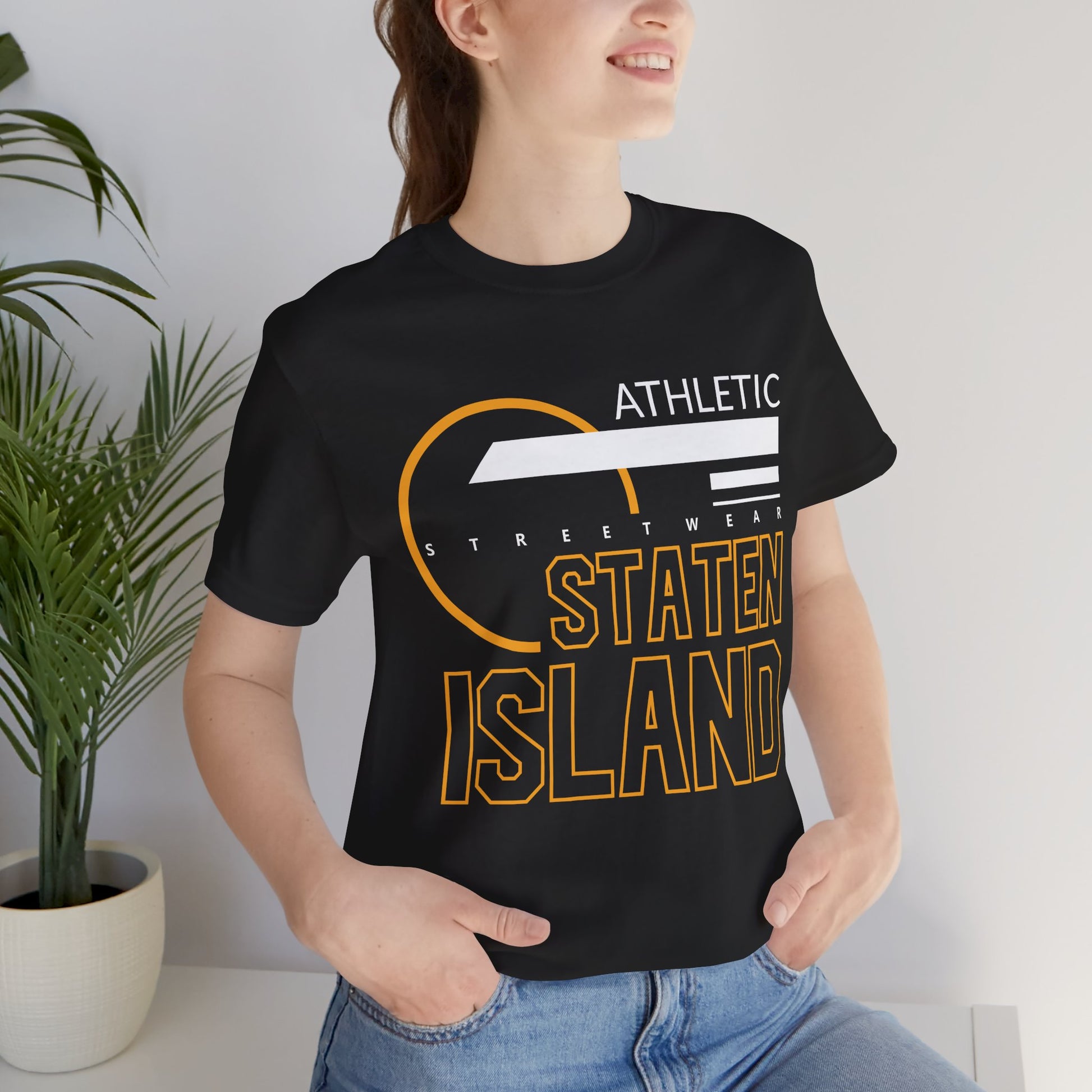 T-Shirt Unisex T Shirt - Athletic Staten Island Tee | Casual Comfort Fit | Affinite