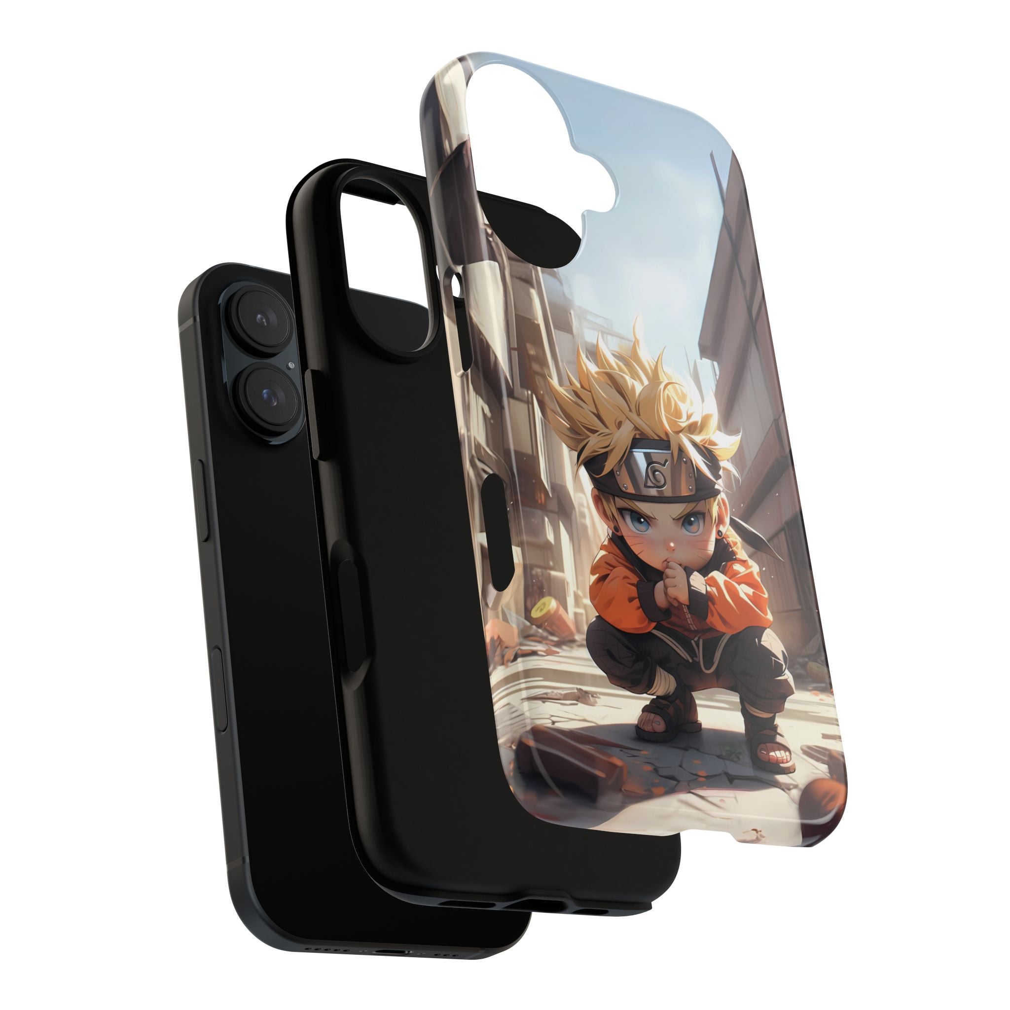 Chibi Naruto Tough Phone Case – Anime Protective Case for iPhone & Samsung, UV Resistant, Durable & Stylish