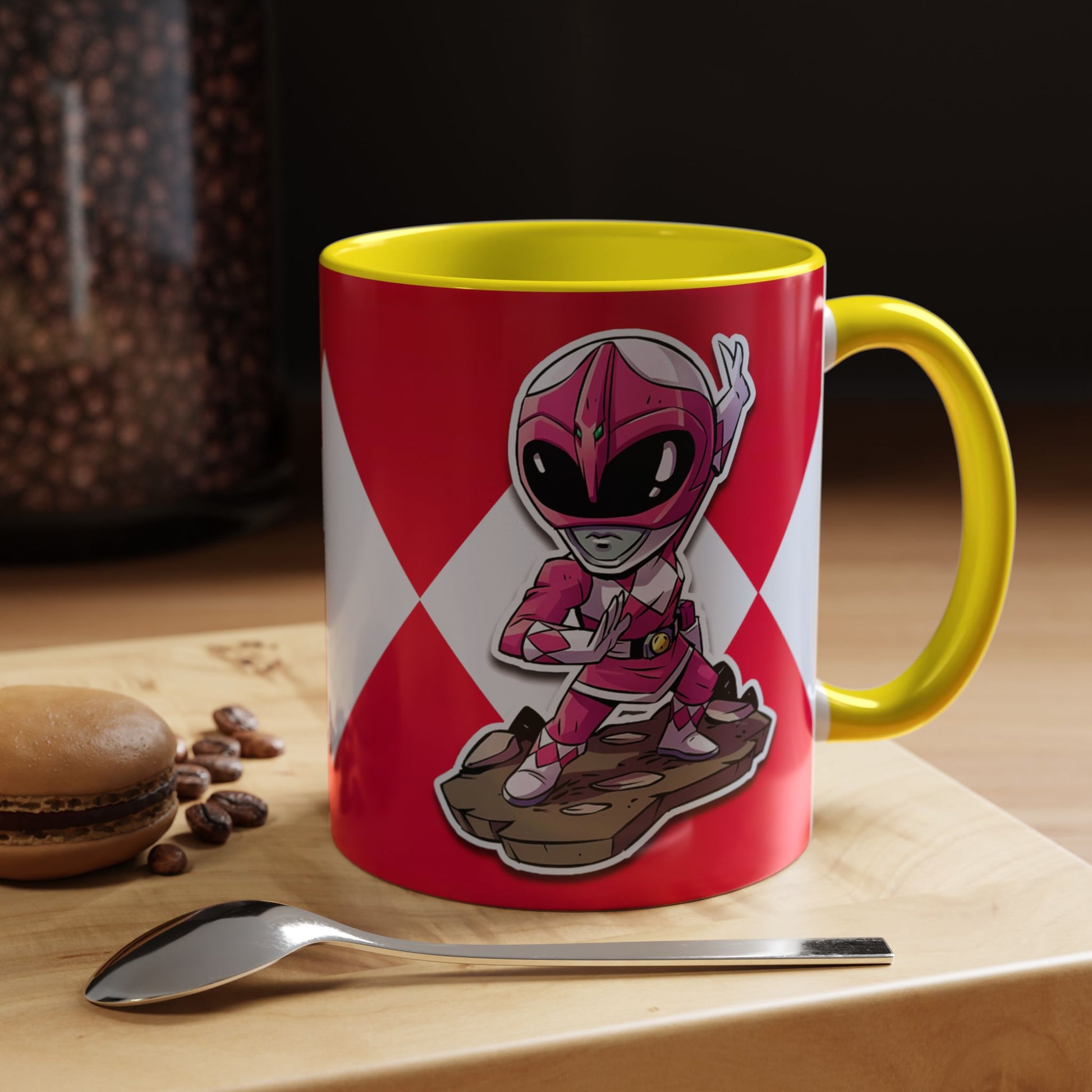 Mug Mighty Morphin Power Rangers Pink Ranger Ceramic Mug - 11oz & 15oz Coffee Mug - Accent Mug for Pop Culture Fans