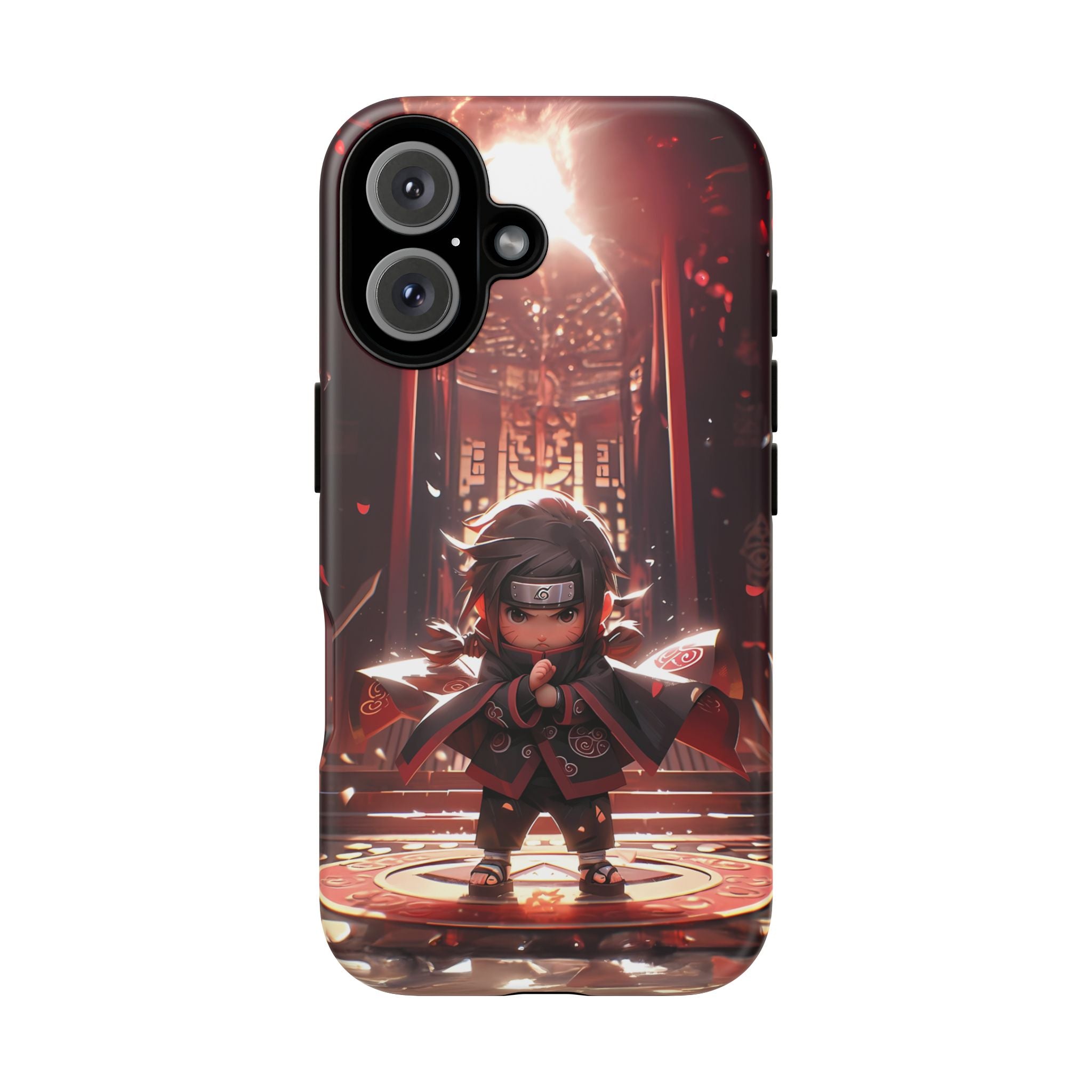 Chibi Itachi Tough Phone Case – Anime Protective Case for iPhone & Samsung, UV Resistant, Durable & Stylish