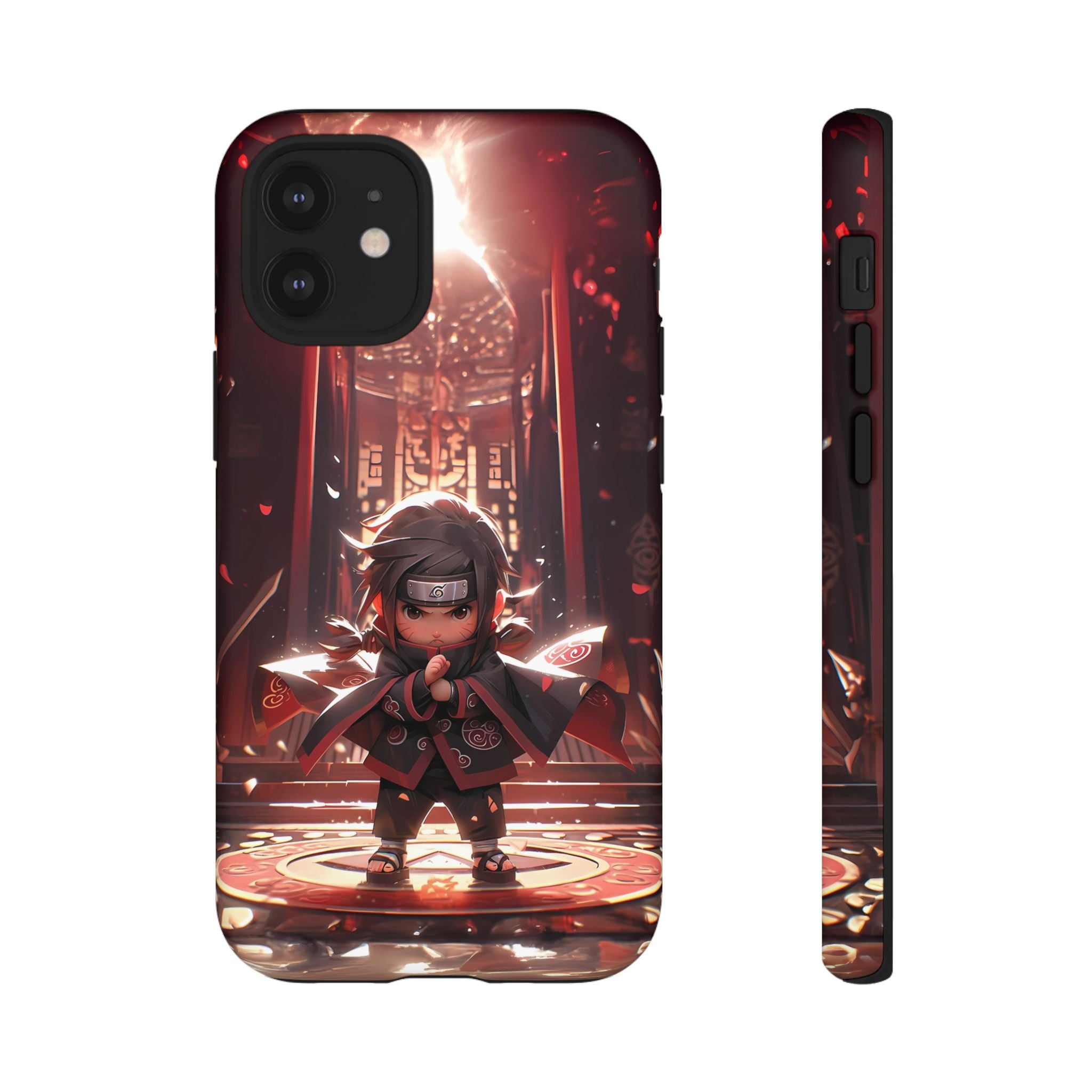 Chibi Itachi Tough Phone Case – Anime Protective Case for iPhone & Samsung, UV Resistant, Durable & Stylish