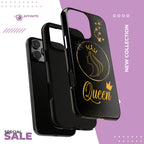 Tough Case Queen Phone Case – Matte & Glossy Crown Design for iPhone, Samsung & Pixel