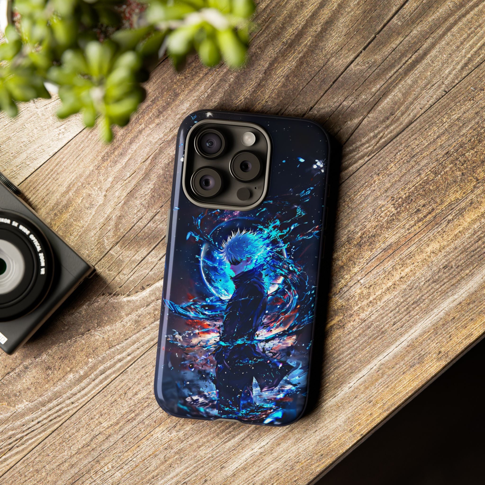 Anime Tough Phone Case – Gojou Satoru Design for iPhone, Samsung, and Google Pixel