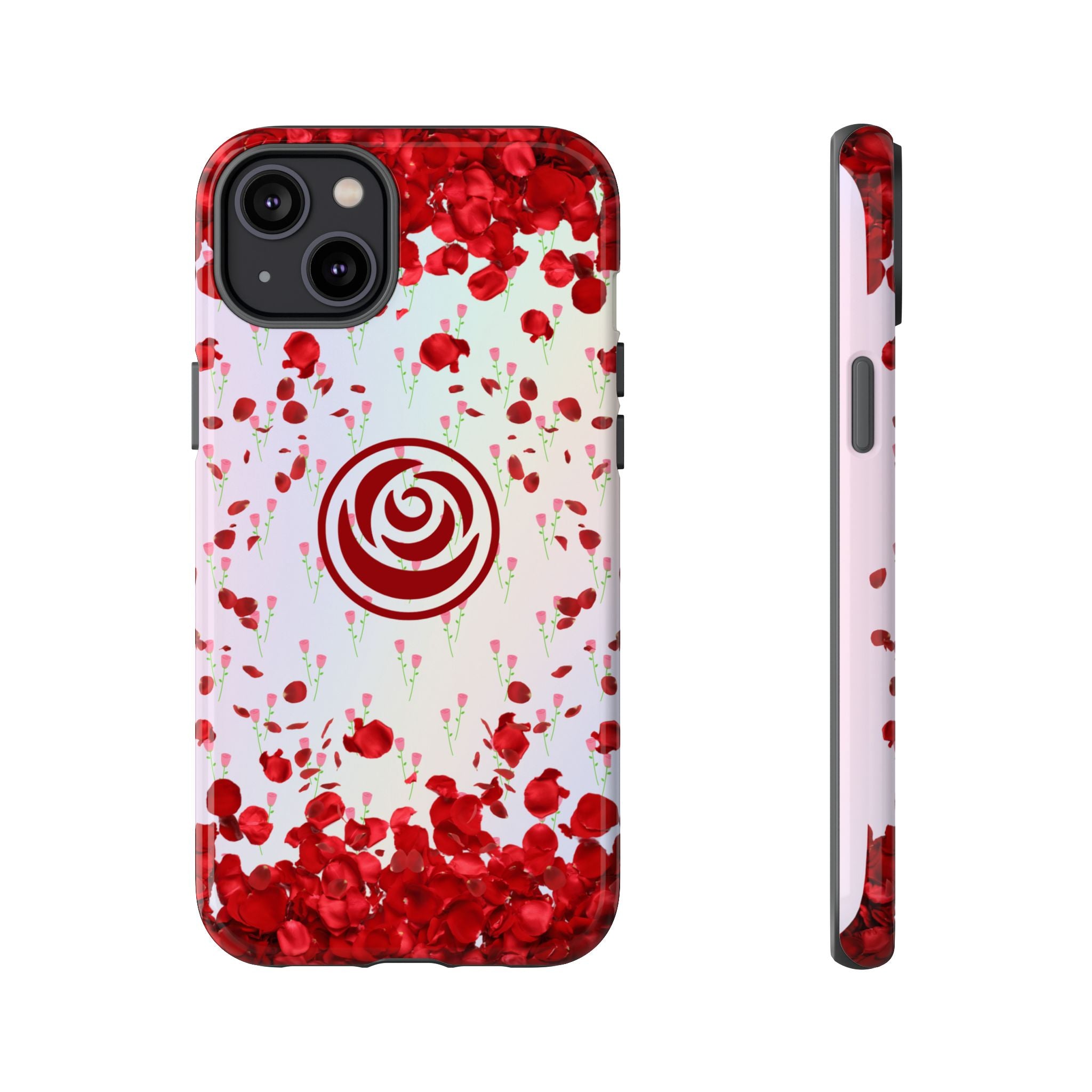Tough Cases - Red Blossom Elegance Themed Phone Protection for iPhone, Samsung, and Google Pixel (Matte/Glossy)