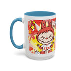 Lazy Yoga Labubu Cartoon Accent Coffee Mug - Fun and Playful Design for Coffee Lovers