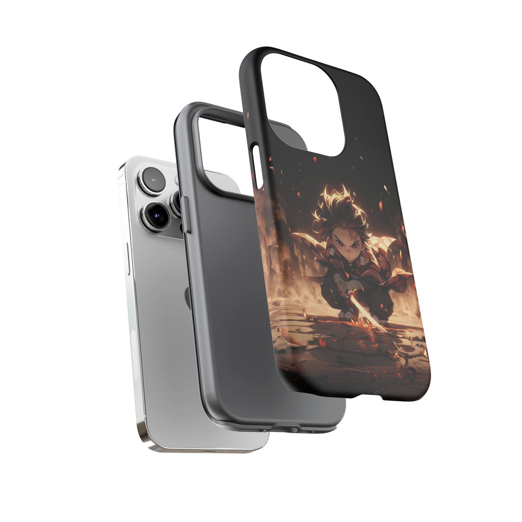 Tough Phone Case – Chibi Tanjiro Kamado Anime Protective Case for iPhone & Samsung