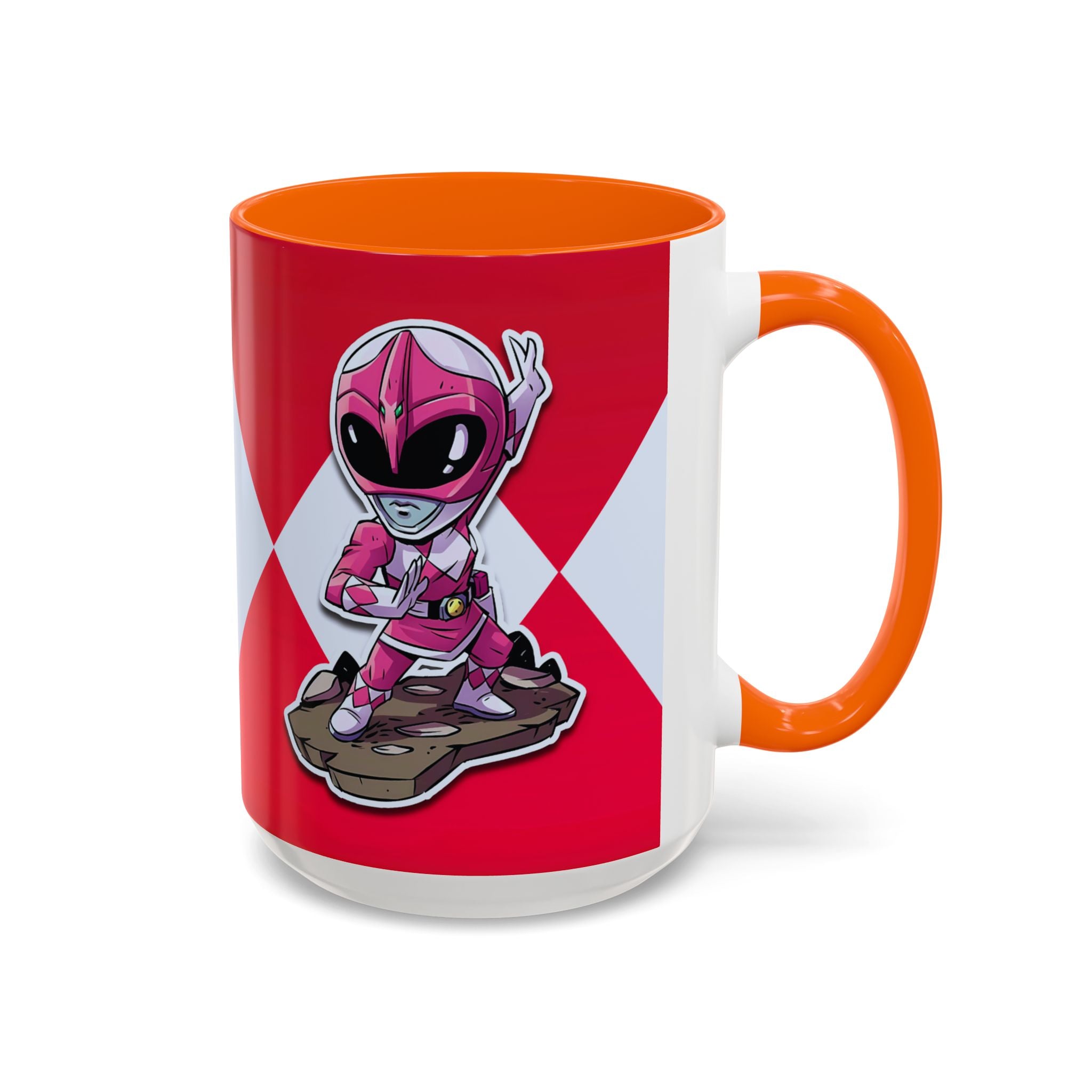 Mighty Morphin Power Rangers Pink Ranger Ceramic Mug - 11oz & 15oz Coffee Mug - Accent Mug for Pop Culture Fans