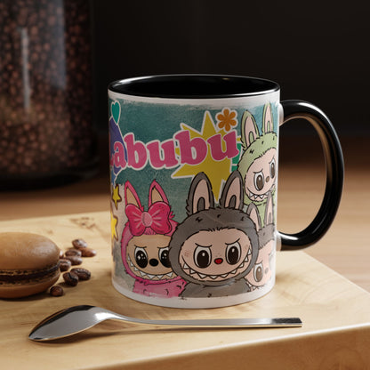 Mug Labubu Character Accent Coffee Mug - Cute and Colorful Design for Fans