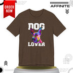 T-Shirt T Shirt Drawing - Dog Lover Graphic Tee (Unisex Cotton)
