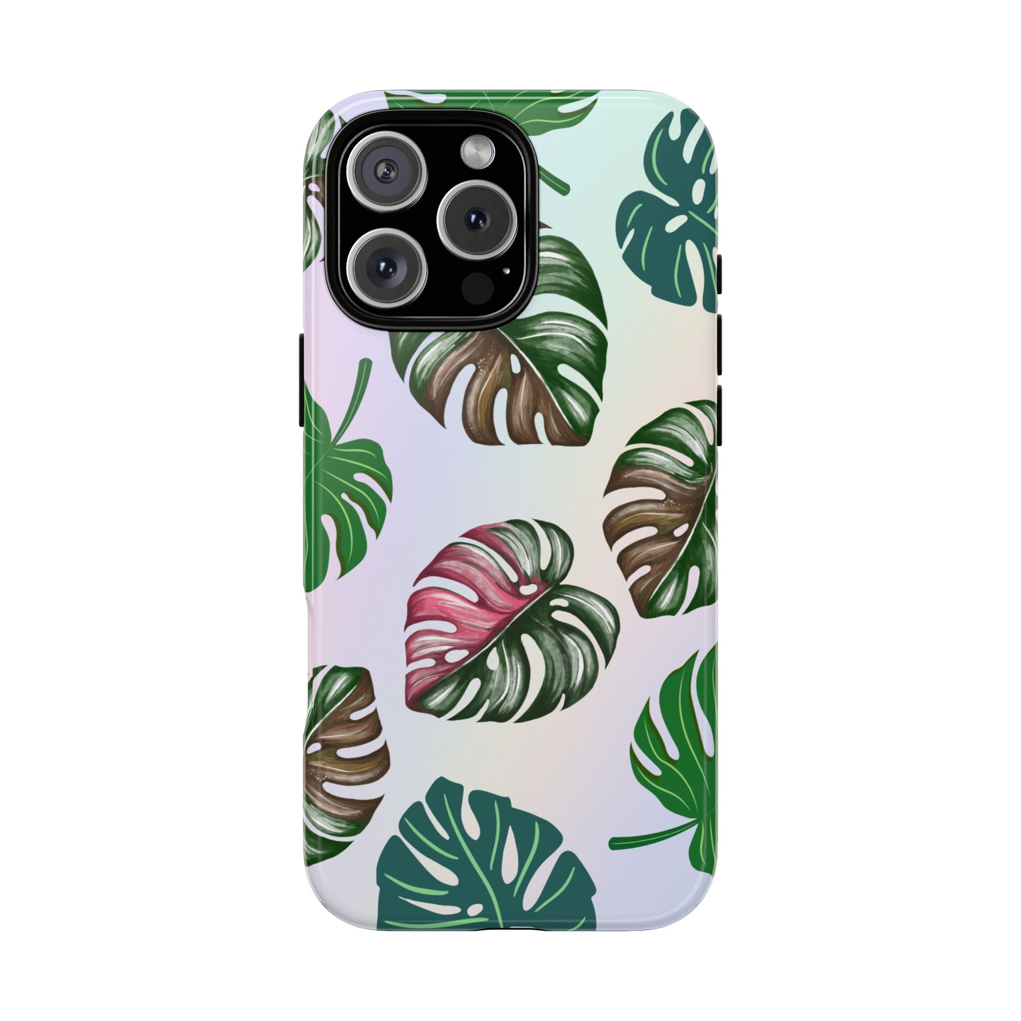 Tough Cases - Monstera Leaf Themed Phone Protection for iPhone, Samsung, and Google Pixel (Matte/Glossy)