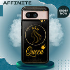 Tough Case Queen Phone Case – Matte & Glossy Crown Design for iPhone, Samsung & Pixel Google Pixel 8 Glossy