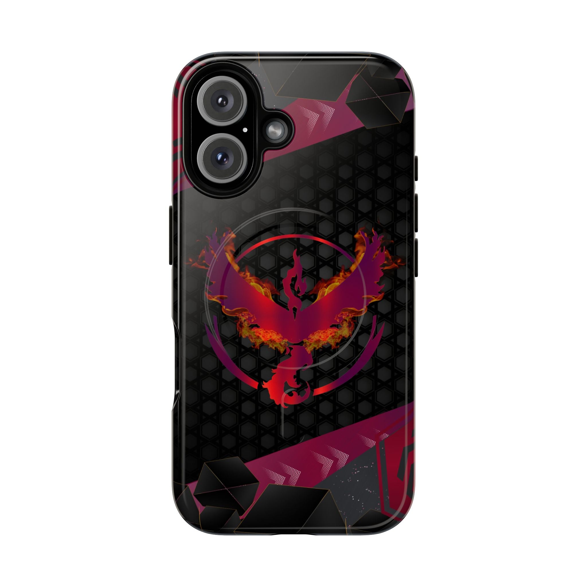 Pokémon Phone Case – Team Valor Tough MagSafe for iPhone 15, 16, 17 | Dual-Layer Armor + Magnetic Charging