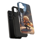 Chibi Zenitsu Lightning Tough Phone Case – Anime Protective Case for iPhone & Samsung, UV Resistant, Durable & Stylish