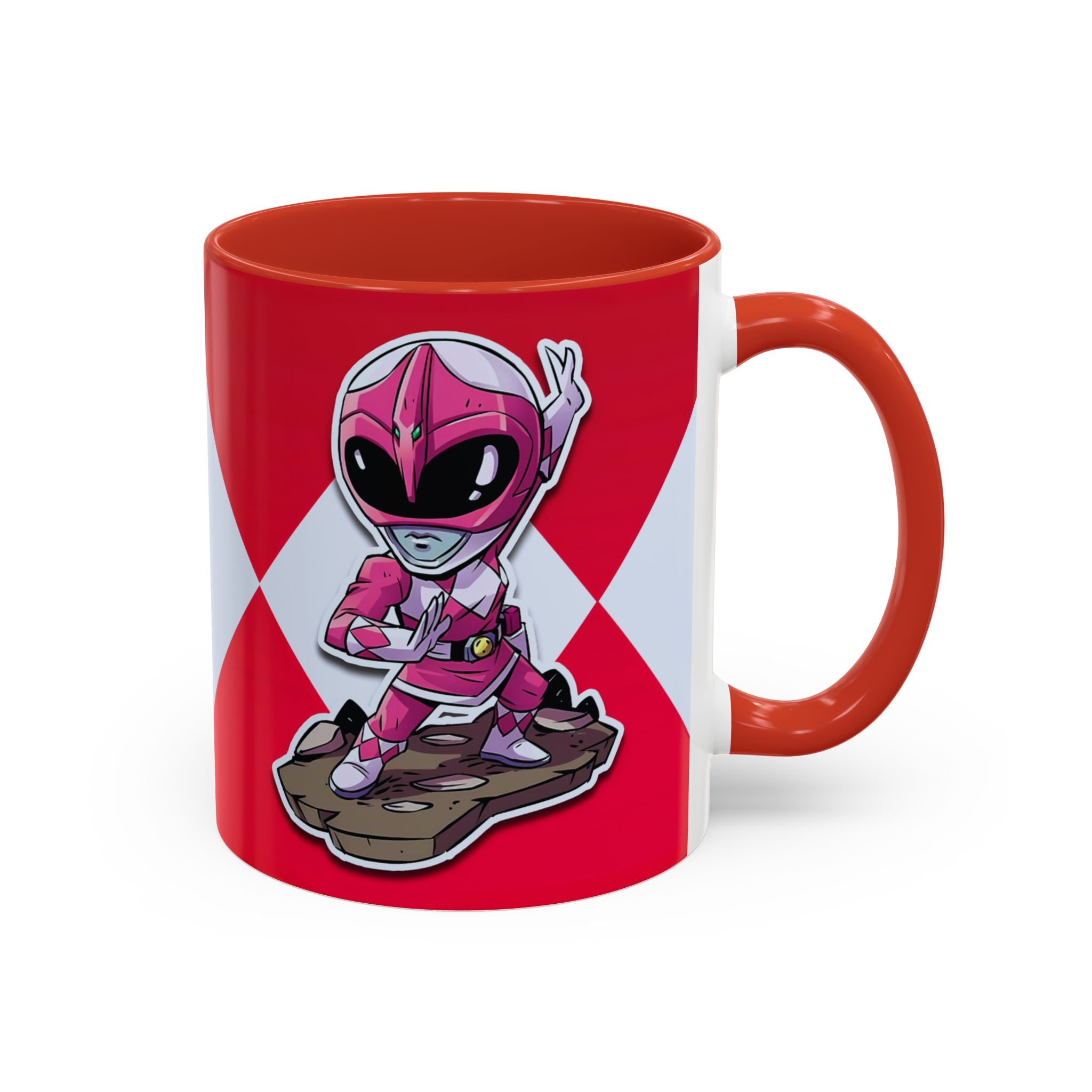 Mighty Morphin Power Rangers Pink Ranger Ceramic Mug - 11oz & 15oz Coffee Mug - Accent Mug for Pop Culture Fans