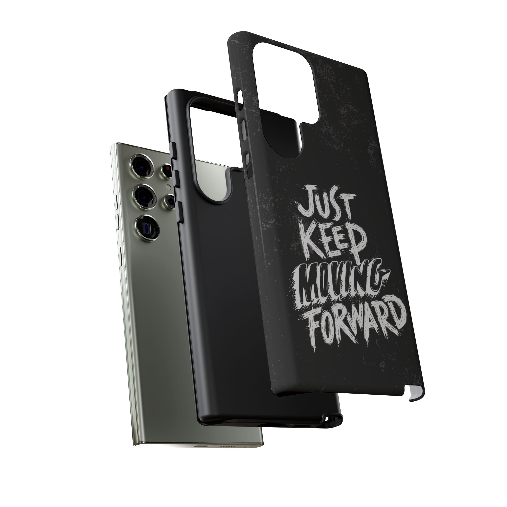 Tough Cases - Keep Moving Forward Quote Themed Phone Protection for iPhone, Samsung, and Google Pixel (Matte/Glossy)