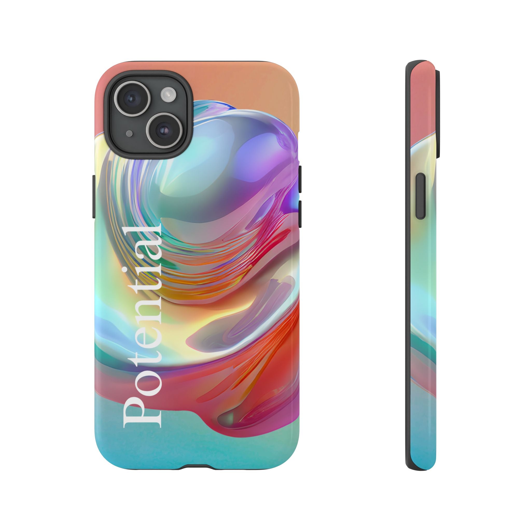 Colorful Phone Tough Case - "Potential" Metamorph Design