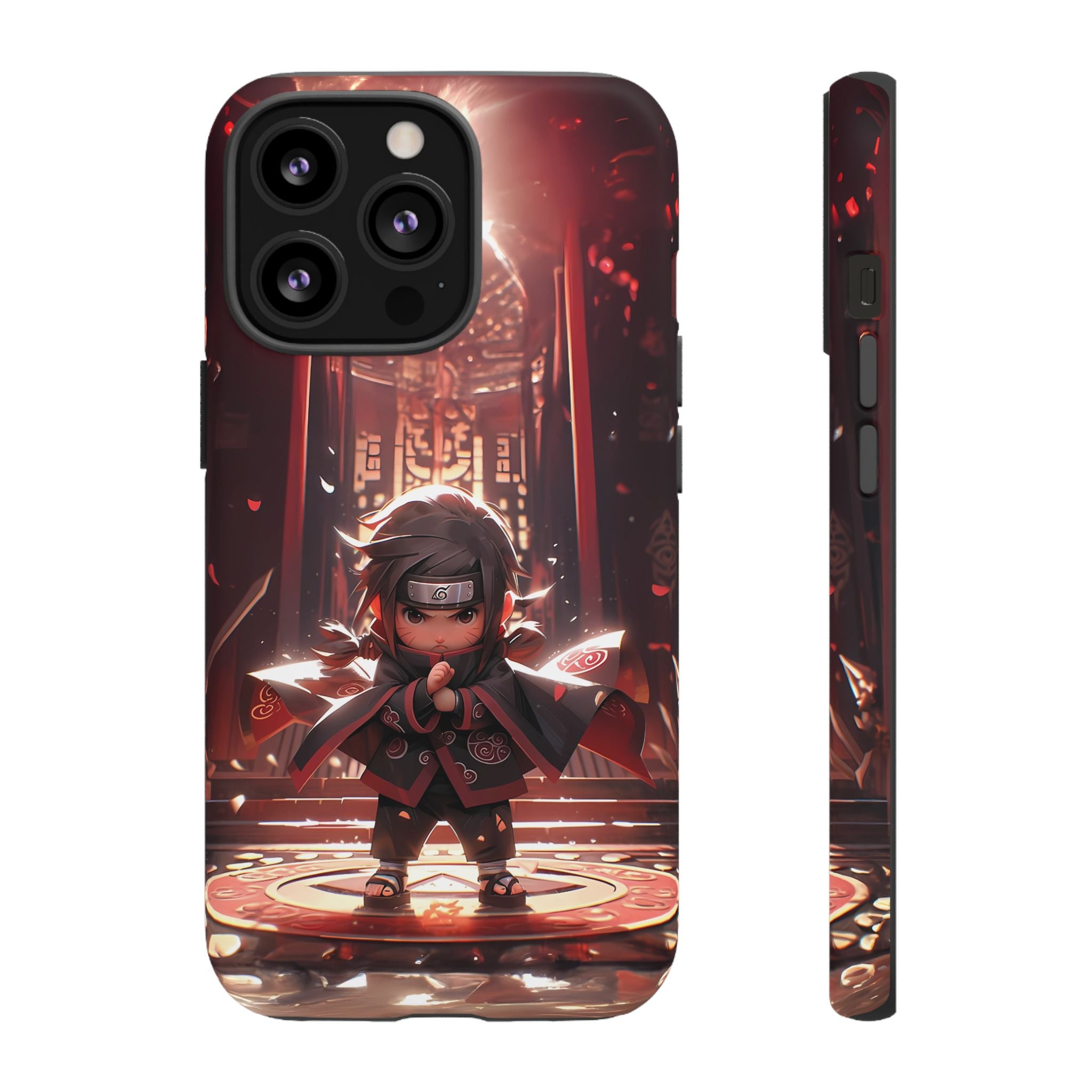 Chibi Itachi Tough Phone Case – Anime Protective Case for iPhone & Samsung, UV Resistant, Durable & Stylish