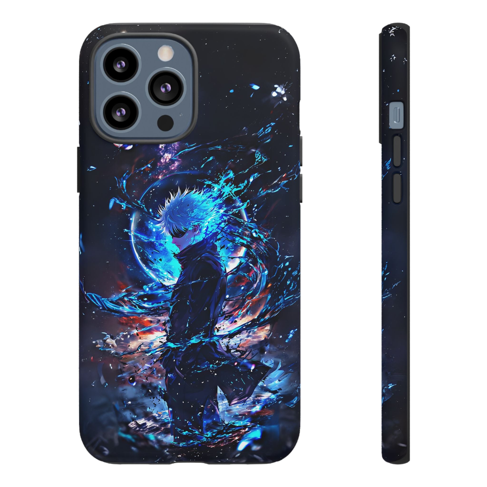 Anime Tough Phone Case – Gojou Satoru Design for iPhone, Samsung, and Google Pixel