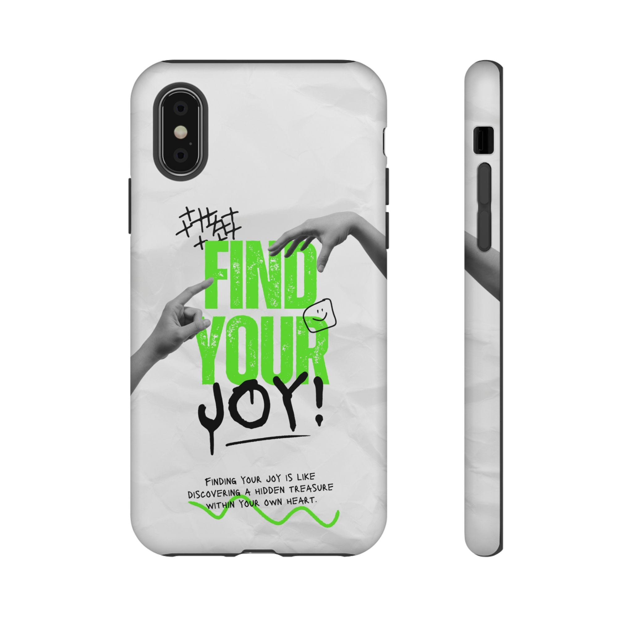 Phone Cases - Find Your Joy Themed Tough Phone Protection for iPhone, Samsung, Google Pixel (Matte/Glossy)