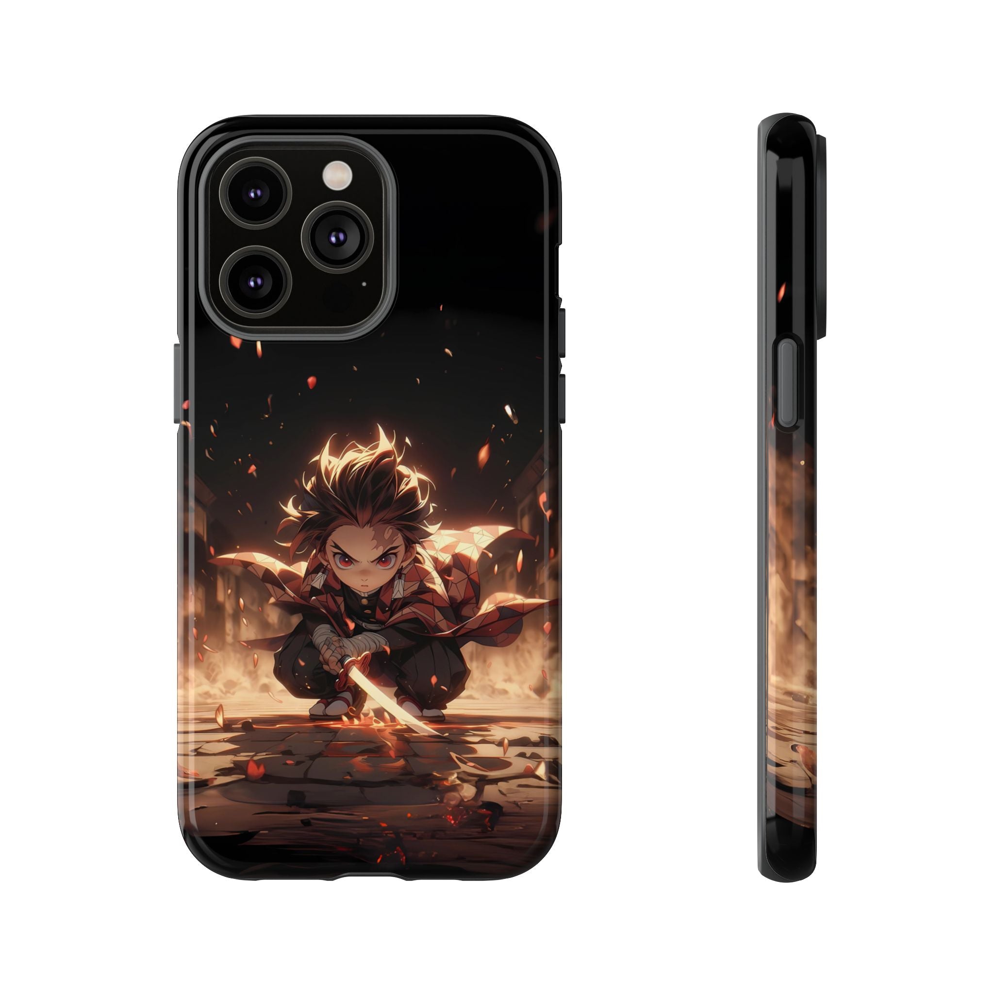 Tough Phone Case – Chibi Tanjiro Kamado Anime Protective Case for iPhone & Samsung