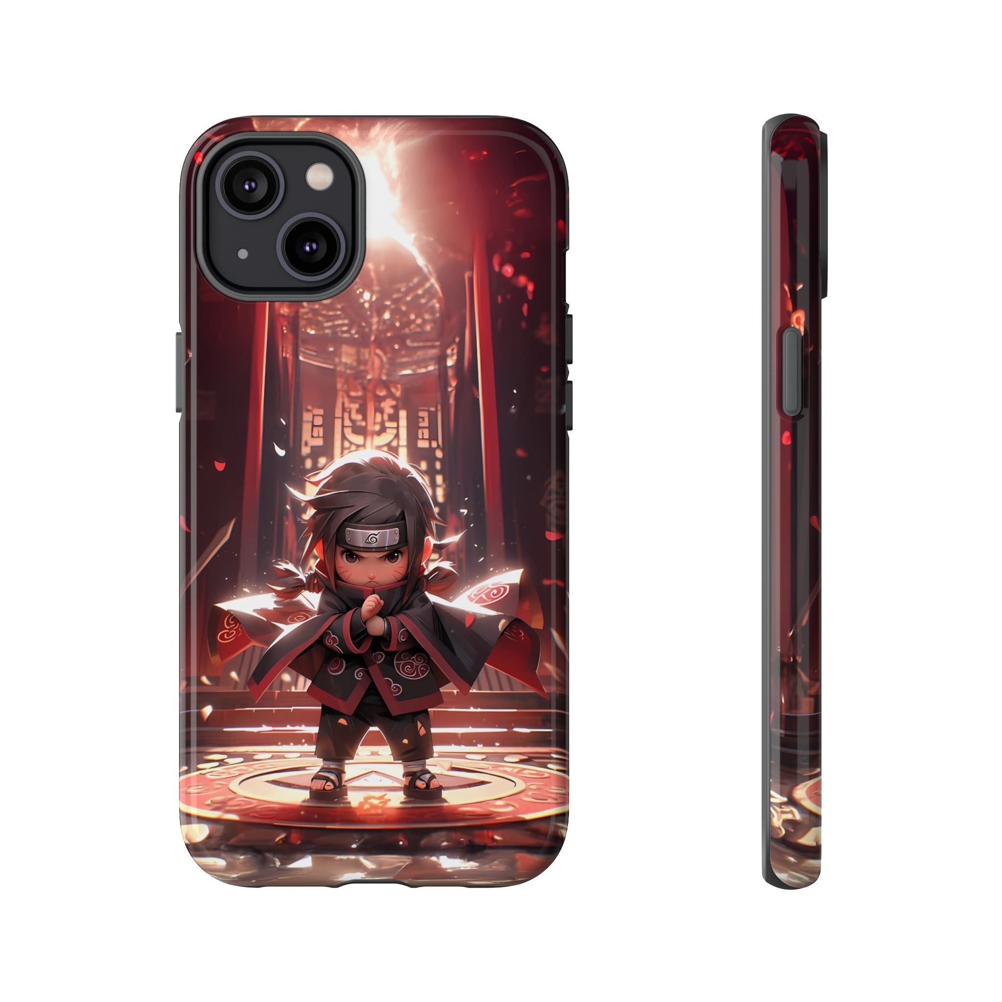 Chibi Itachi Tough Phone Case – Anime Protective Case for iPhone & Samsung, UV Resistant, Durable & Stylish