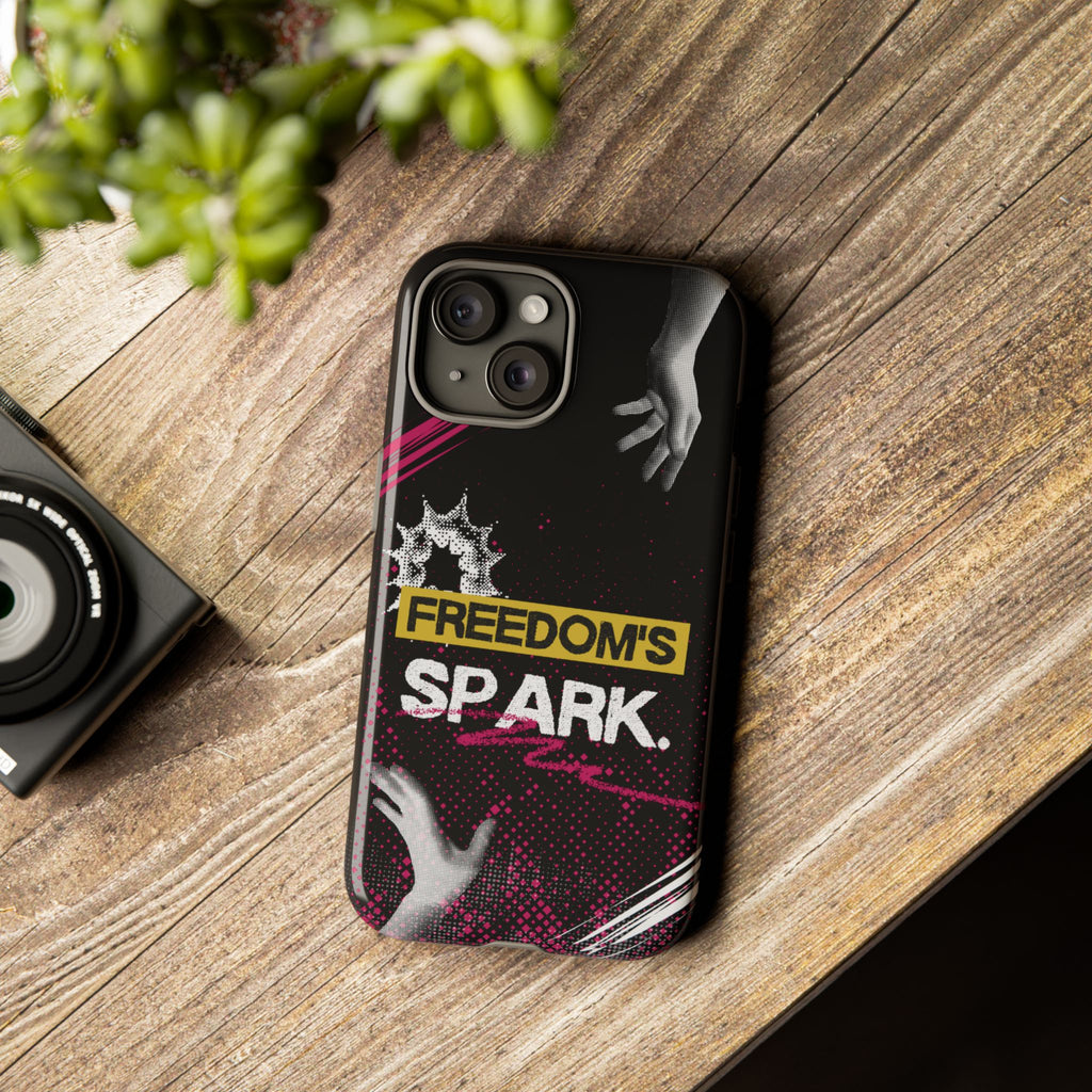 Tough Cases - Freedom's Spark Motivationsl Themed Phone Protection for iPhone, Samsung, and Google Pixel (Matte/Glossy)