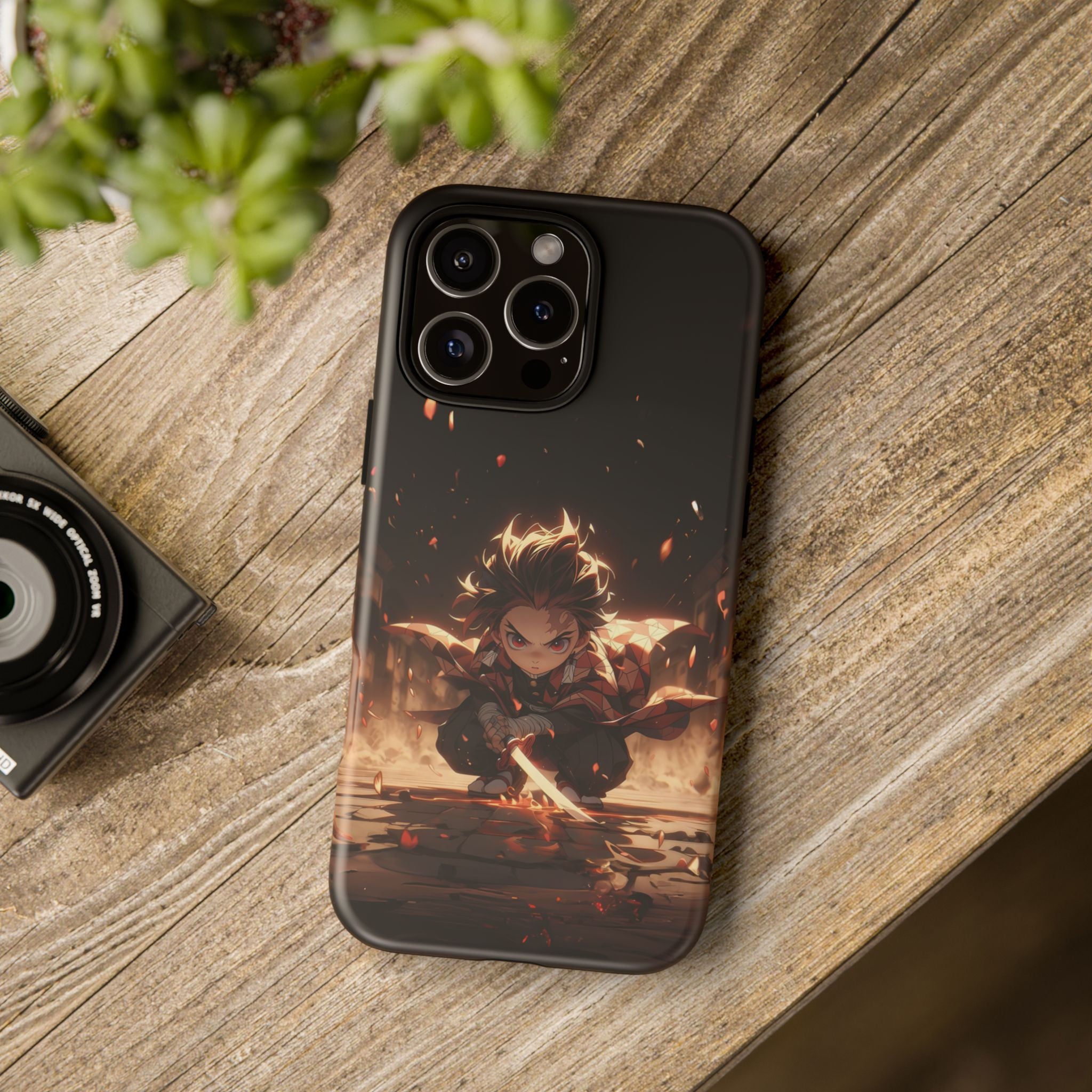 Tough Phone Case – Chibi Tanjiro Kamado Anime Protective Case for iPhone & Samsung