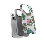 Tough Cases - Monstera Leaf Themed Phone Protection for iPhone, Samsung, and Google Pixel (Matte/Glossy)