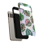 Tough Cases - Monstera Leaf Themed Phone Protection for iPhone, Samsung, and Google Pixel (Matte/Glossy)