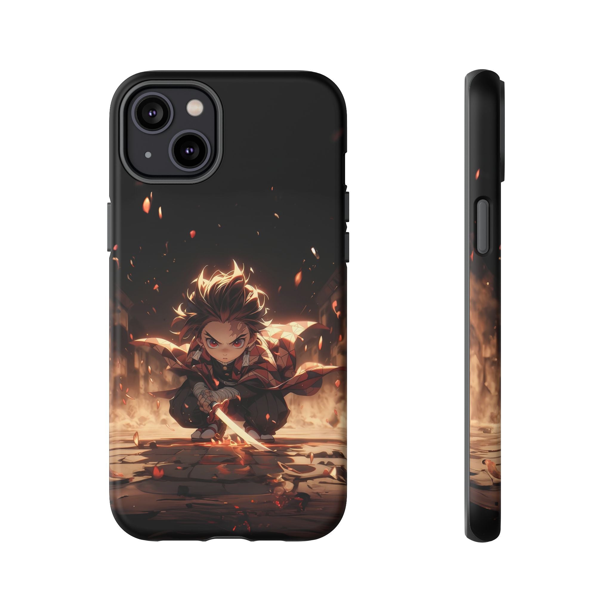 Tough Phone Case – Chibi Tanjiro Kamado Anime Protective Case for iPhone & Samsung